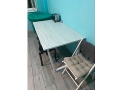 Стол Лота Лофт 140 25 мм черный матовый / бетон фото покупателя 146