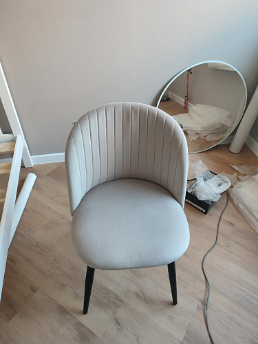 Стул на металлокаркасе Gabi gray / black фото покупателя 538