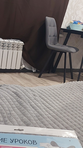 Комплект стульев Чилли 4 шт темно-серый / черный фото покупателя 348