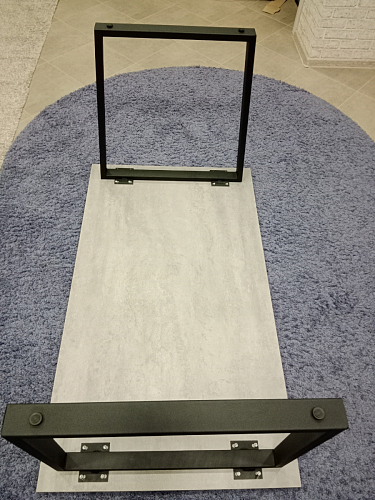 Стол Лота Лофт 120 32 мм бетон / черный матовый фото покупателя 170