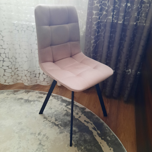 Стул на металлокаркасе Чилли горчичный / черный фото покупателя 1380