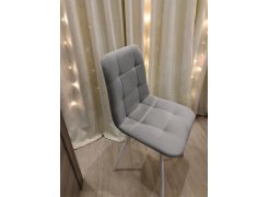 Стул на металлокаркасе Чилли синяя ткань / белый фото покупателя 179