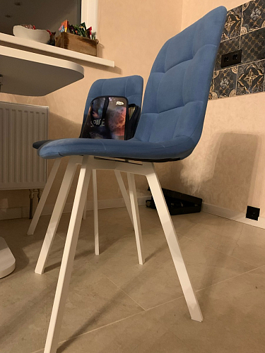 Стул на металлокаркасе Чилли бирюзовый / черный фото покупателя 978