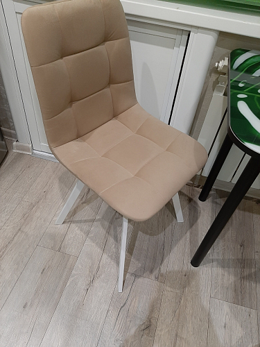 Стул на металлокаркасе Чилли зеленый / черный фото покупателя 781