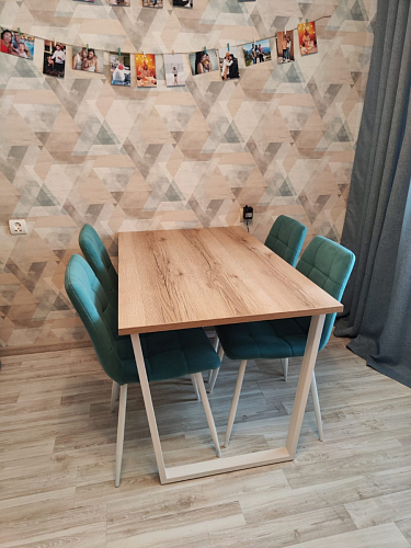 Стол Лота Лофт 120 25 мм сабия / белый матовый фото покупателя 895