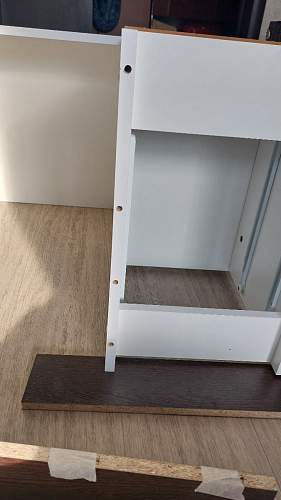 Стол компьютерный Джаз-24 правый белый фото покупателя 108