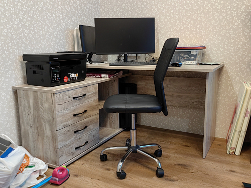 Компьютерный стол с тумбой КСТ-109 тумба слева фото покупателя 16