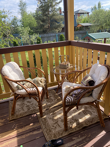 Кофейный комплект из ротанга New Bogota/Нью Богота коричневый кокос фото покупателя 1