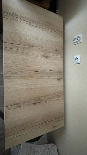 Стол Тринити Лофт 140 25 мм дуб делано темный / белый фото покупателя 16