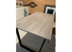 Деревянный стол Лота Лофт 120(160)х75 черный матовый / бетон светлый фото покупателя 420