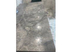 Стеклянный стол Хасселвуд 160(220)х90х77 белый мрамор / черный фото покупателя 2