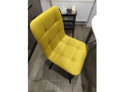 Стул на металлокаркасе Чилли синяя ткань / белый фото покупателя 269