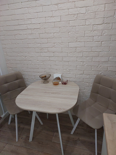 Стул на металлокаркасе Чилли синий / белый фото покупателя 847