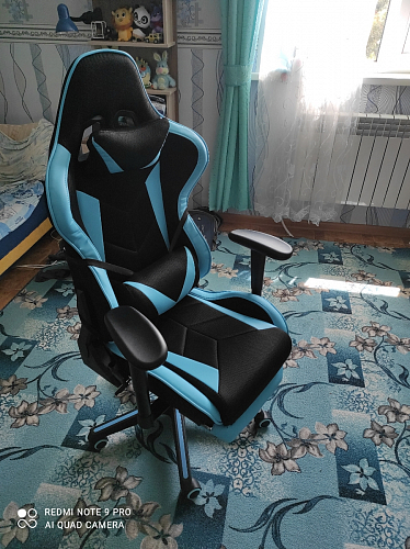 Компьютерное кресло Kano 1 light blue / black фото покупателя 220