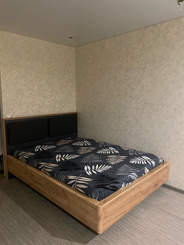 Двуспальная кровать Клауд 160х200 парящая дуб крафт золотой / антрацит фото покупателя 58