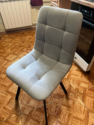 Стул на металлокаркасе Чилли черный / зеленый фото покупателя 931