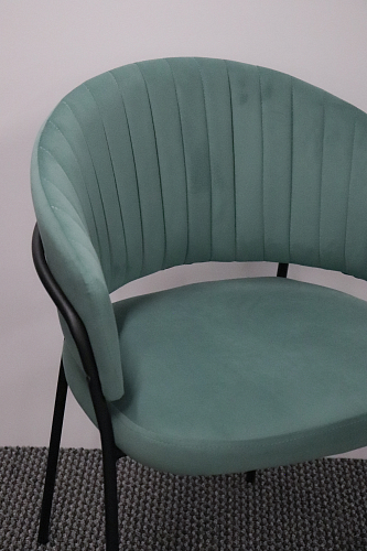 Стул на металлокаркасе Лео антрацитовый / белый из шоурума 2