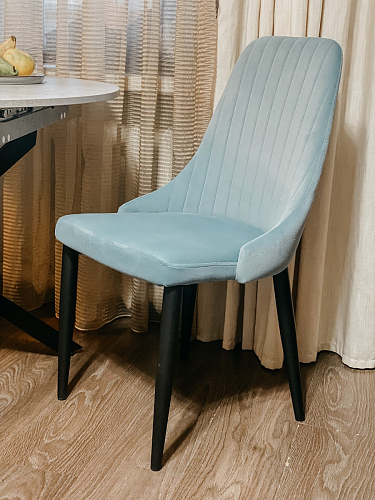 Стул на металлокаркасе Kora dark gray / black фото покупателя 67