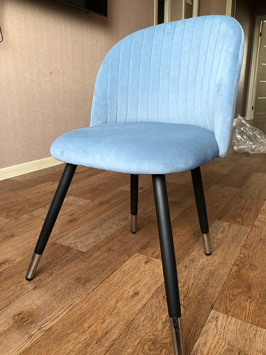 Стул на металлокаркасе Gabi gray / black фото покупателя 193