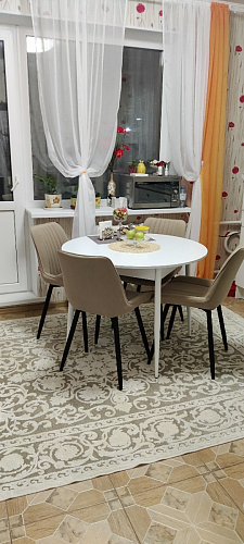 Стул на металлокаркасе Седа 360 К латте (velutto 08) / белый фото покупателя 158