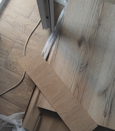 Деревянный стол Лота Лофт 140х80 черный матовый / бетон светлый фото покупателя 622