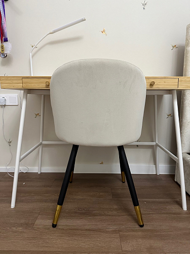 Стул на металлокаркасе Gabi 1 light purple / black фото покупателя 253