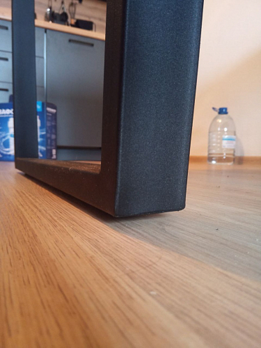 Деревянный стол Лота Лофт 140х80 черный матовый / бетон светлый фото покупателя 154