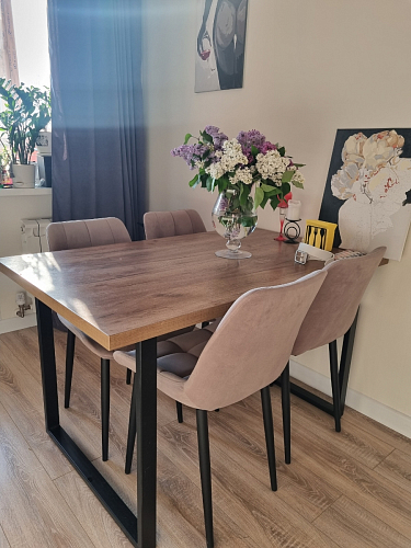 Комплект стульев Стронг 4 шт темно-серый / черный фото покупателя 2