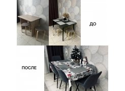 Стул на металлокаркасе Вейв светло-серый (hl 63) / 10К черный каркас фото покупателя 233