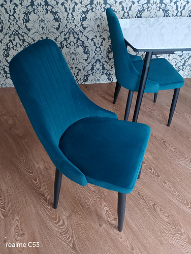 Стул на металлокаркасе Kora gray / black фото покупателя 347