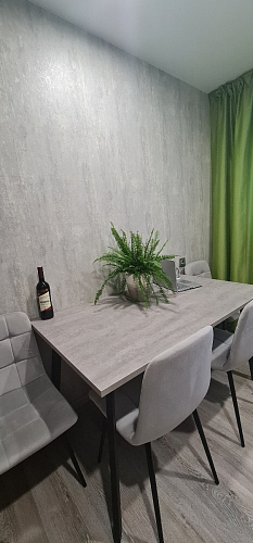 Стол Тринити Лофт 120 32 мм бетон / черный матовый фото покупателя 355