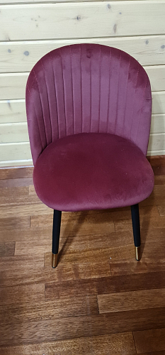 Стул на металлокаркасе Gabi 1 light purple / black фото покупателя 937