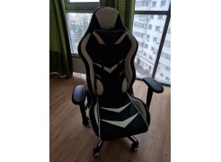 Компьютерное кресло Racer черное / голубое фото покупателя 106