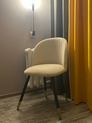 Стул на металлокаркасе Gabi 1 light purple / black фото покупателя 208