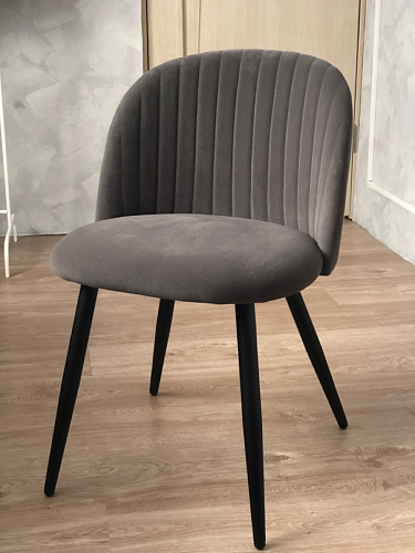 Стул на металлокаркасе Gabi 1 темно-серый / черный фото покупателя 309