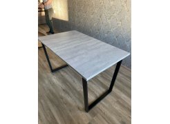 Деревянный стол Лота Лофт 120(160)х75 черный матовый / бетон светлый фото покупателя 150