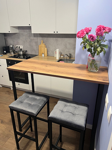 Барная стойка Дилан Лофт 120х40х90 бетон светлый фото покупателя 188