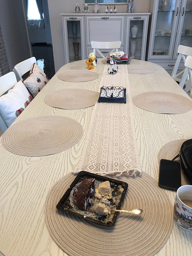 Деревянный стол Кантри 160 овальный крем фото покупателя 1