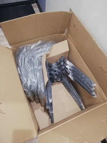 Стул на металлокаркасе Чилли К кирпичный / черный фото покупателя 360