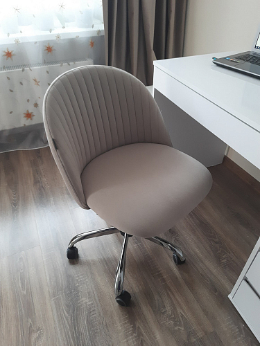 Компьютерное кресло Melody/Мелоди молочное фото покупателя 55