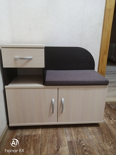 Обувница Аврора дуб млечный / венге фото покупателя 9