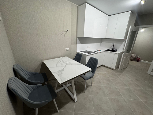 Керамический стол Силлем 120(180)х80х77 statuario cara / черный фото покупателя 1