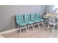 Стул на металлокаркасе Чилли розовый / черный каркас фото покупателя 571