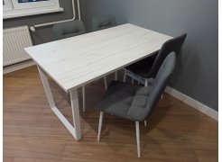 Стол Лота Лофт 140 25 мм черный матовый / бетон фото покупателя 875