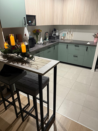 Барная стойка Дилан Лофт 120х60х90 бетон фото покупателя 167