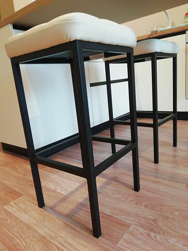 Барный стул Лофт ткань канди грей / черный матовый фото покупателя 209