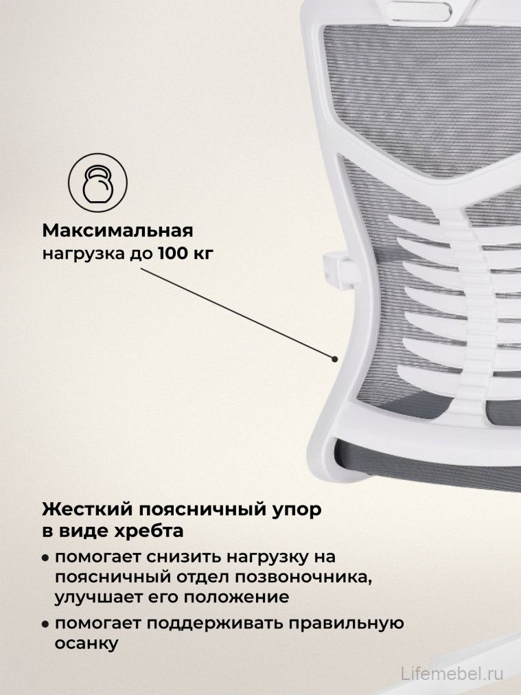 Компьютерное кресло Montana dark gray  / white