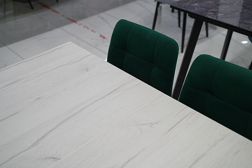 Деревянный стол Лота Лофт 140х80 дуб крафт табачный / черный матовый из шоурума 2