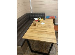 Стол Лота Лофт 140 25 мм юта / белый матовый фото покупателя 89