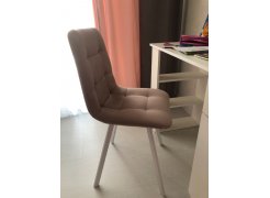 Стул на металлокаркасе Чилли светло-серый / черный фото покупателя 70